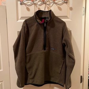 Patagonia army green synchilla pullover